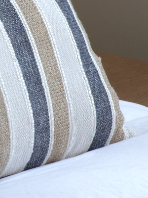 Monochrome Magic Hand-woven Cushion