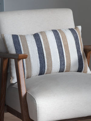 Monochrome Magic Hand-woven Cushion