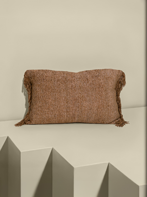 Ochre Tide Hand-woven Cushion