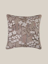 Zinnia Beige Cotton Cushion