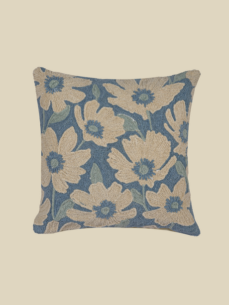 Salvia Cotton Floral Cushion
