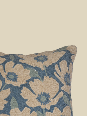 Salvia Cotton Floral Cushion