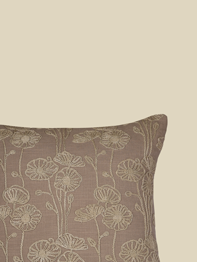 Aster Cotton Floral Cushion