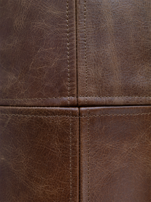 Sloane Brown Leather Cushion