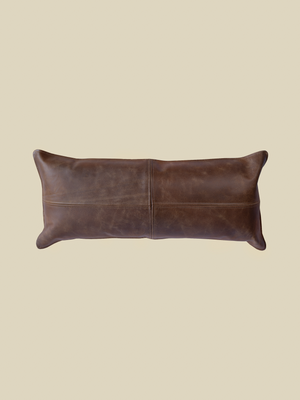 Sloane Brown Leather Cushion