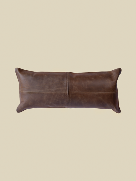 Sloane Brown Leather Cushion