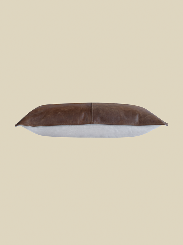 Sloane Brown Leather Cushion