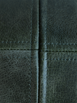 Sloane Green Leather Cushion