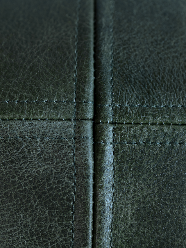 Sloane Green Leather Cushion