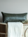 Sloane Green Leather Cushion