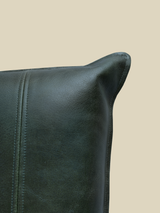 Sloane Green Leather Cushion