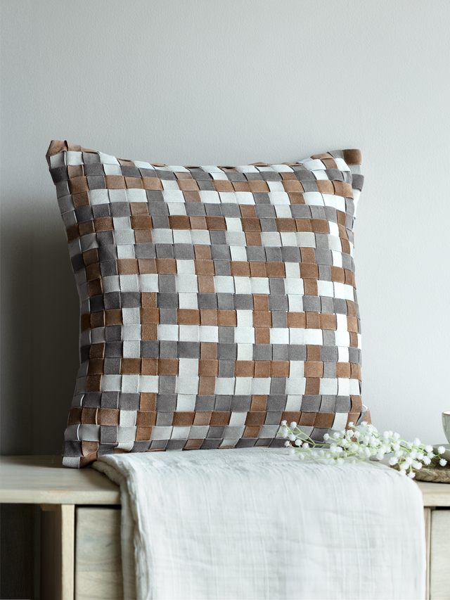 Miles Suede Leather Cushion