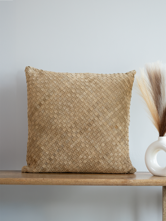 Ann Tan Suede Leather Cushion