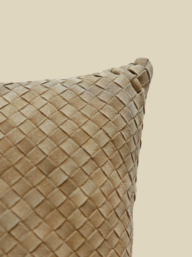 Ann Tan Suede Leather Cushion