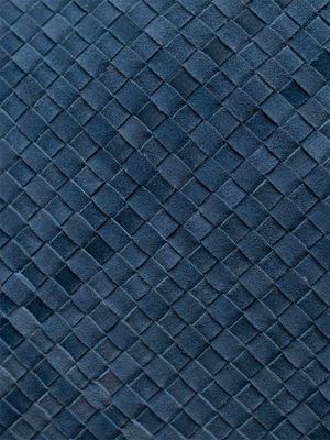 Ann Blue Suede Leather Cushion