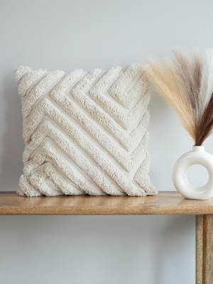 Avery Cream Cotton Cushion