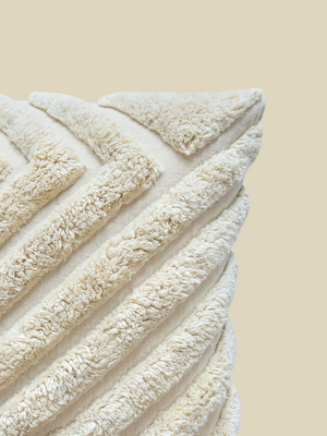 Avery Cream Cotton Cushion