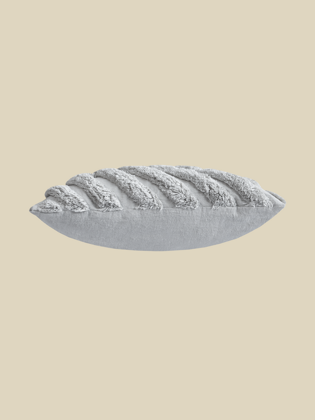 Avery Grey Cotton Cushion