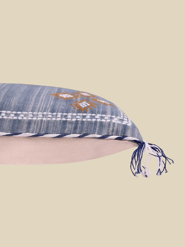 Savya Embroidered Cotton Cushion