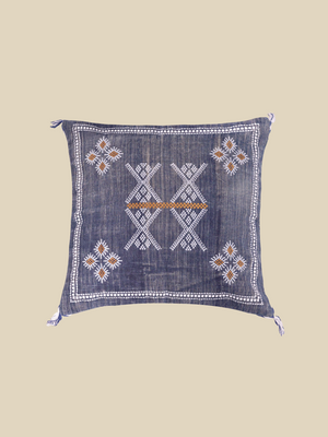 Farida Embroidered Linen Cushion