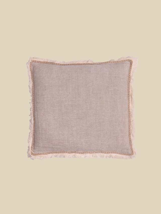 Stella Hand-woven Cushion - Beige