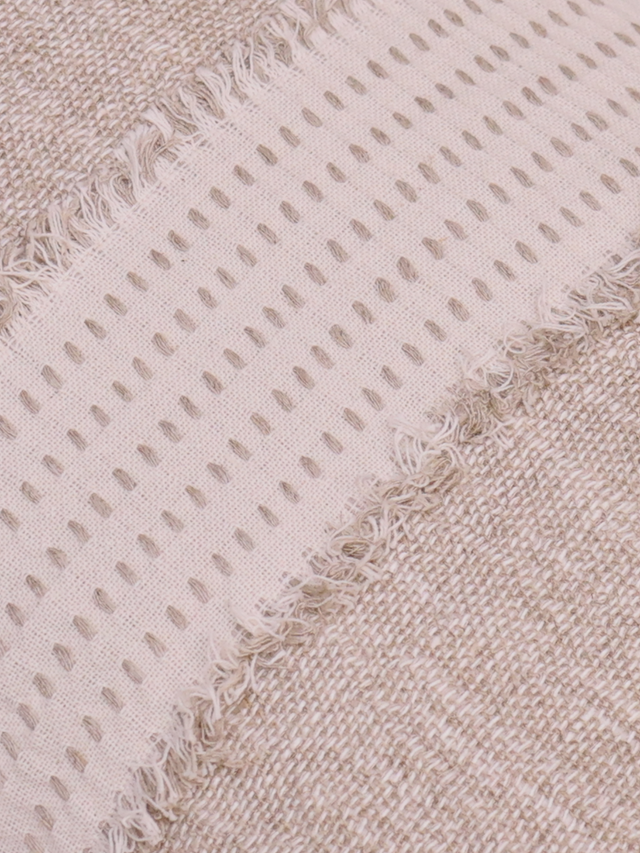 Jan Beige Hand-woven Cushion
