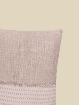 Jan Beige Hand-woven Cushion