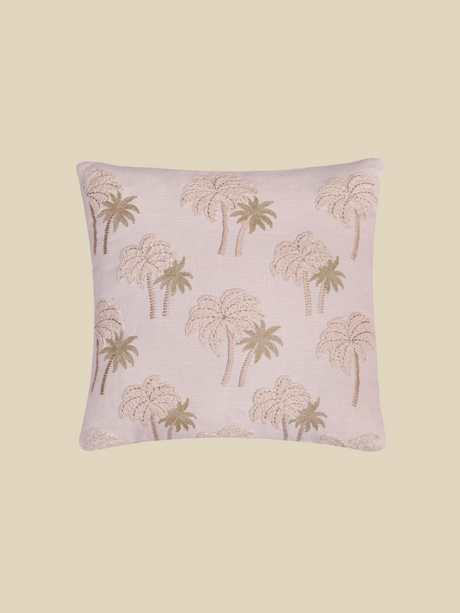 Palma Embroidered Cotton Cushion