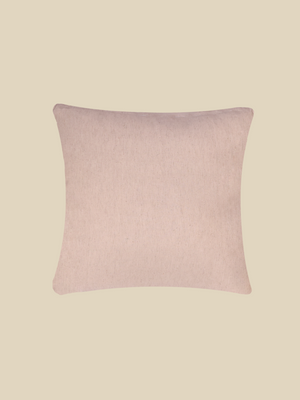 Coastal Palm Embroidered Cotton Cushion