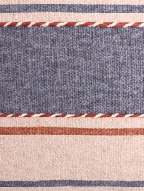 Harper Stripe Embroidered Cotton Cushion