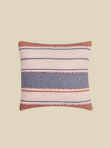 Harper Stripe Embroidered Cotton Cushion