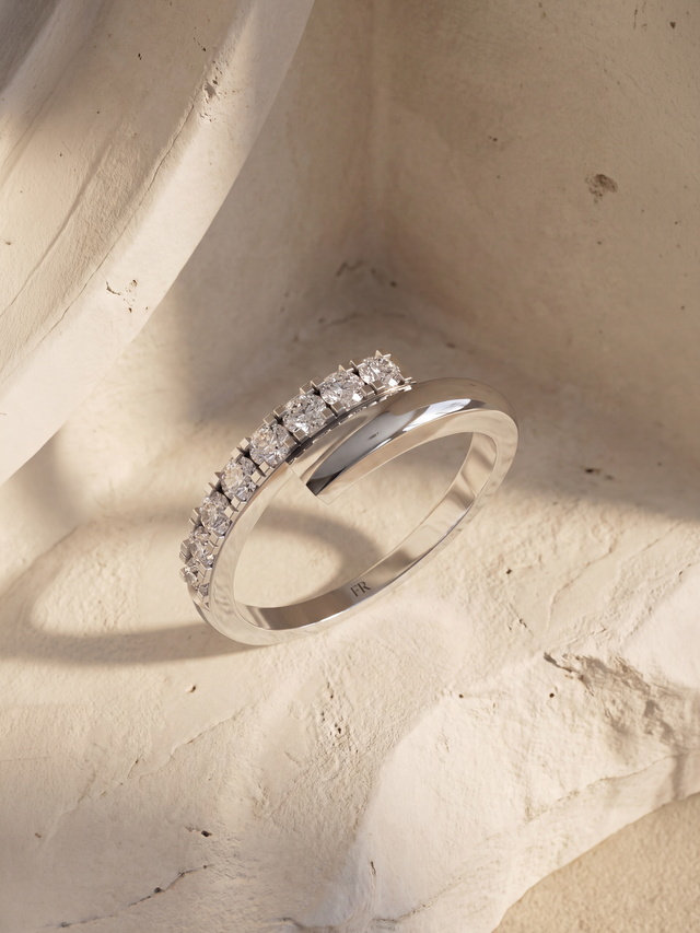 Maren Lab Diamond Ring - Sterling Silver