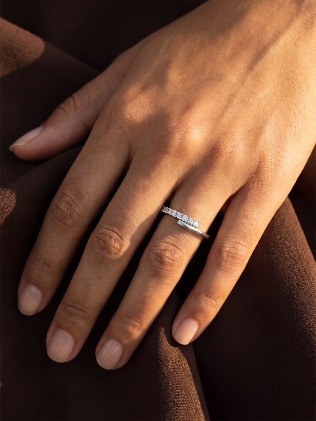 Maren Lab Diamond Ring - Sterling Silver