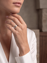 Clover Lab Diamond Band Ring - Sterling Silver