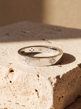 Clover Lab Diamond Band Ring - Sterling Silver