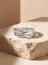 Entwine Lab Diamond Ring - Sterling Silver