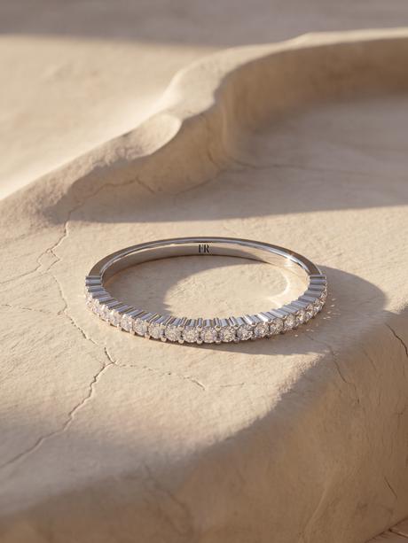 Eternal Lab Diamond Eternity Band - Sterling Silver
