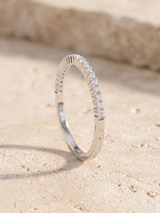 Eternal Lab Diamond Eternity Band - Sterling Silver