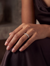 Eternal Lab Diamond Eternity Band - Sterling Silver