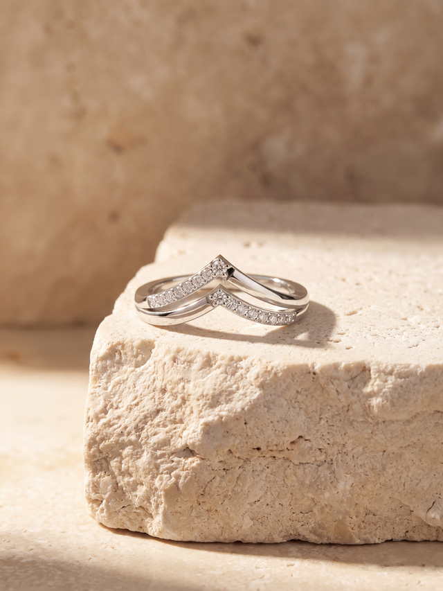 Reign Lab Diamond Ring - Sterling Silver