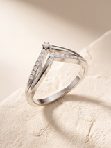 Reign Lab Diamond Ring - Sterling Silver