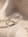 Radiant Lab Diamond Ring - Sterling Silver