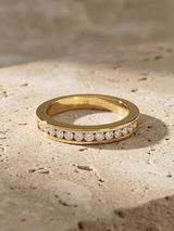 Channel Lab Diamond Band - Yellow Gold Vermeil