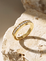 Channel Lab Diamond Band - Yellow Gold Vermeil