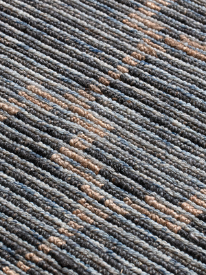 Rio Hand-woven Wool Jute Geometric Rug - Blue