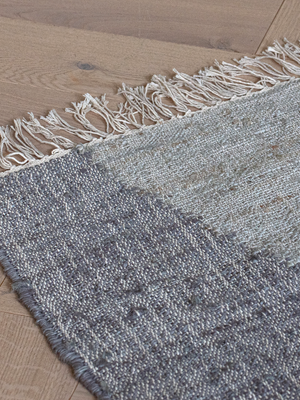 Avey Hand-woven Jute Cotton Geometric Rug - Multi