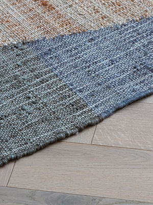 Avey Hand-woven Jute Cotton Geometric Rug - Multi