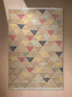 Aleyna Hand-woven Jute Cotton Kilim Rug - Multi