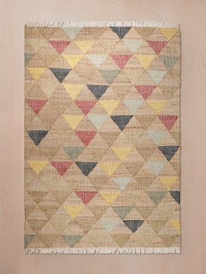 Aleyna Hand-woven Jute Cotton Kilim Rug - Multi