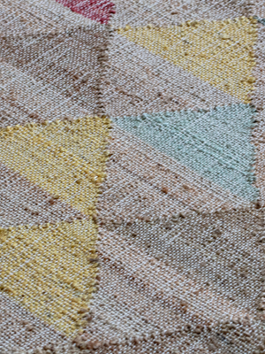 Aleyna Hand-woven Jute Cotton Kilim Rug - Multi